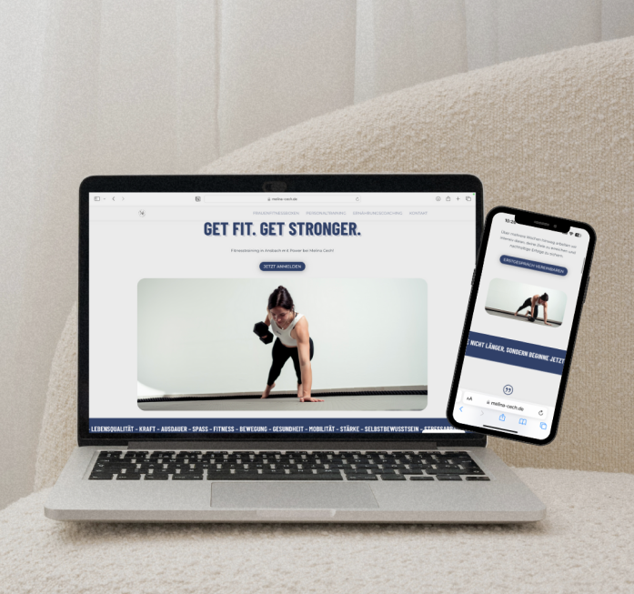 Website Webdesign Ansbach Personaltrainerin e.nero digitals