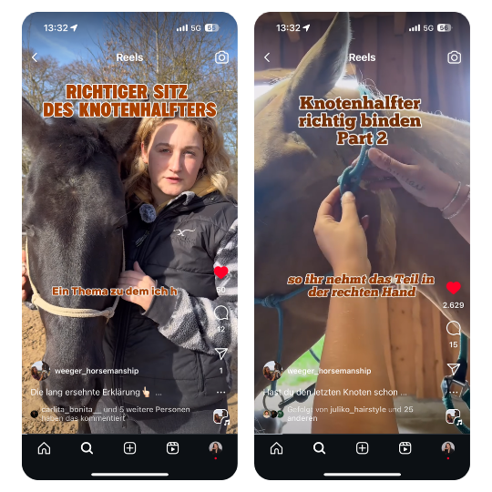 Weeger Horsemanship Instagram Gutscheine für Friseursalon JULIKO Hairstyle & Barber Ansbach